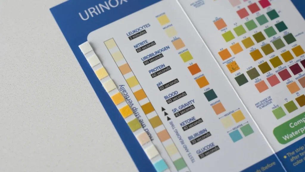 Urine Color Comparator adalah alat sederhana yang digunakan untuk membandingkan warna urine seseorang dengan skala warna standar.