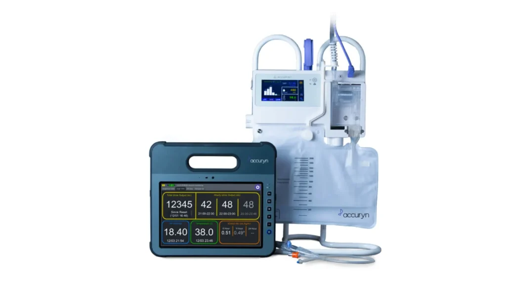 Urine Output Monitor adalah perangkat medis yang digunakan untuk mengukur dan memantau jumlah urine yang dikeluarkan pasien dalam periode waktu tertentu.
