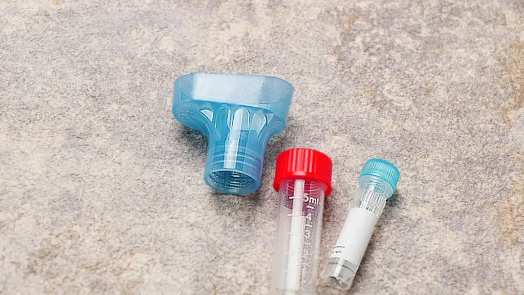 Saliva alcohol test adalah alat uji kadar alkohol dalam tubuh melalui sampel air liur.