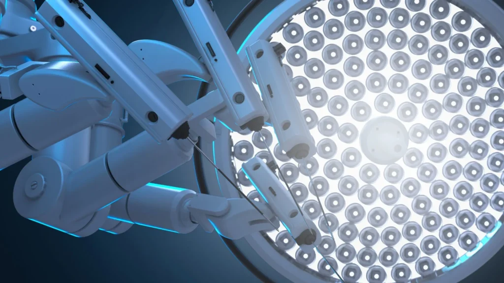 Penggunaan teknologi robotik dalam bedah laparoskopi berkontribusi besar terhadap percepatan waktu pemulihan pasien.