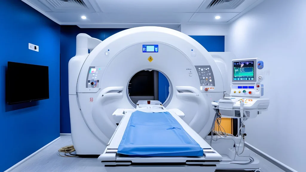 Teknologi CT scan 128–640 slice menawarkan kecepatan pemindaian yang jauh lebih tinggi dibanding generasi sebelumnya.