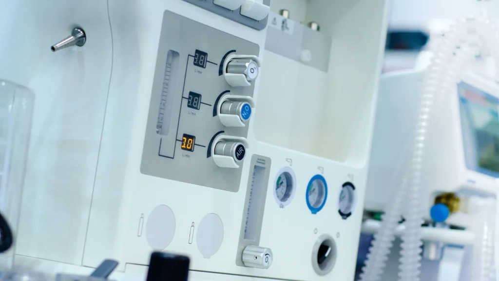 Gas module merupakan komponen inti dalam workstation anestesi yang berfungsi memantau konsentrasi gas secara kontinu.