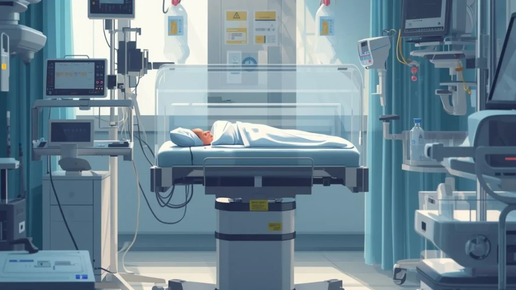 Infant warmer multifungsi merupakan perangkat neonatal yang dirancang untuk memberikan pemanasan dan terapi kuning secara bersamaan.