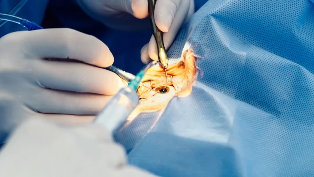 Laser surgery merupakan teknik pembedahan yang memanfaatkan energi cahaya terfokus untuk memotong atau menguapkan jaringan, sedangkan bedah konvensional menggunakan instrumen tajam seperti pisau bedah.